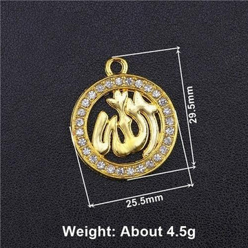 NEW Religious Islamic Muslim Allah Charms Cz Rhinestones Crescent Pendants For Eid al-Fitr - The Jewellery Supermarket